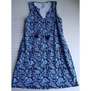 Tommy Bahama Dress Small Mini Tassel Stretch Catalina Beach Resort Boho Shift